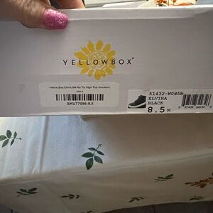 Yellow box sneaker/boots  8.5. Worn twice.